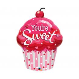 35 inch Super Shape Fóliový balón Muffin  You're Sweet Cupcake 89cm