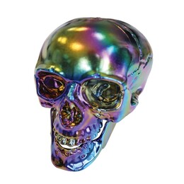 Holografická Lebka dekorácia na Halloween