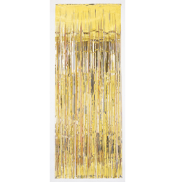 Zlatá party dekorácia na dvere - 91 x 240 cm