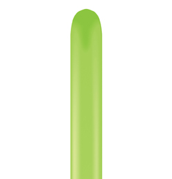 160Q bledo zelené módne modelovacie balóny (100 ks/bal)