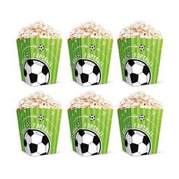Popcornové krabice s futbalovým motívom,  6 ks