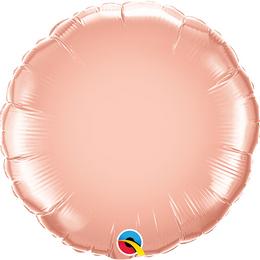 Ružovo zlatý okrúhly fóliový balón, 46 cm