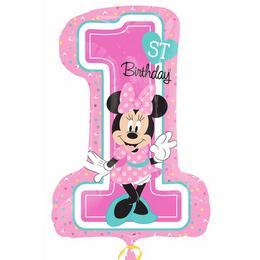28 inch myška Minnie Super Shape fóliový balón k prvým narodeninám